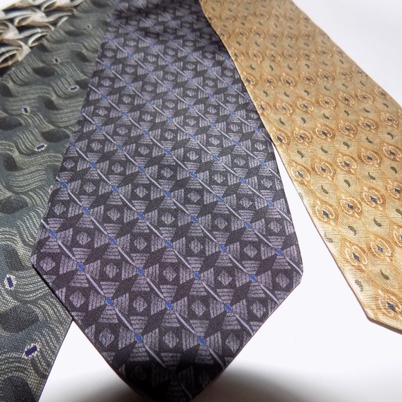 Geoffrey Beene / Daniel Hechter Ties Lot of 4 - Picture 4 of 7